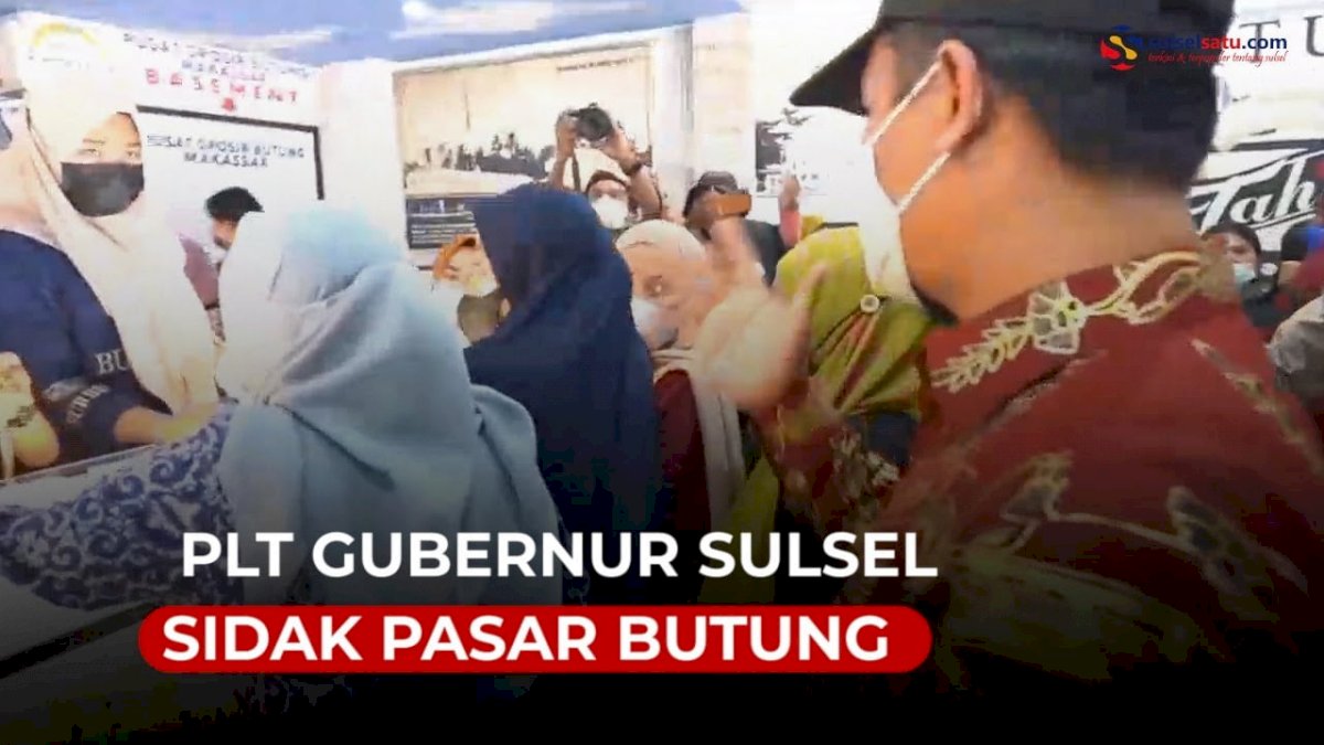 VIDEO: Plt Gubernur Sulsel Sidak Pasar Butung
