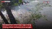 VIDEO: Mobil Pemudik Tujuan Pinrang Jatuh ke Sungai, Tiga Orang Hilang