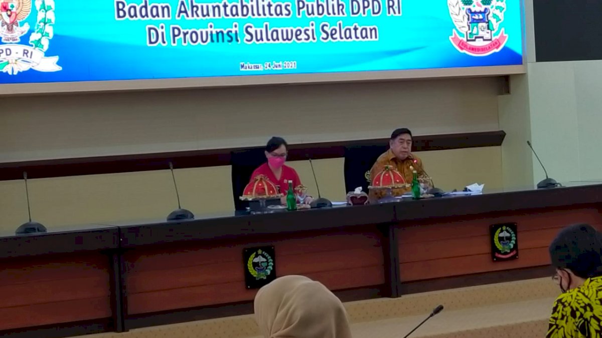 DPD RI dan Pemprov Sulsel Bahas Penyelesaian Lahan SMA N 4 Makassar