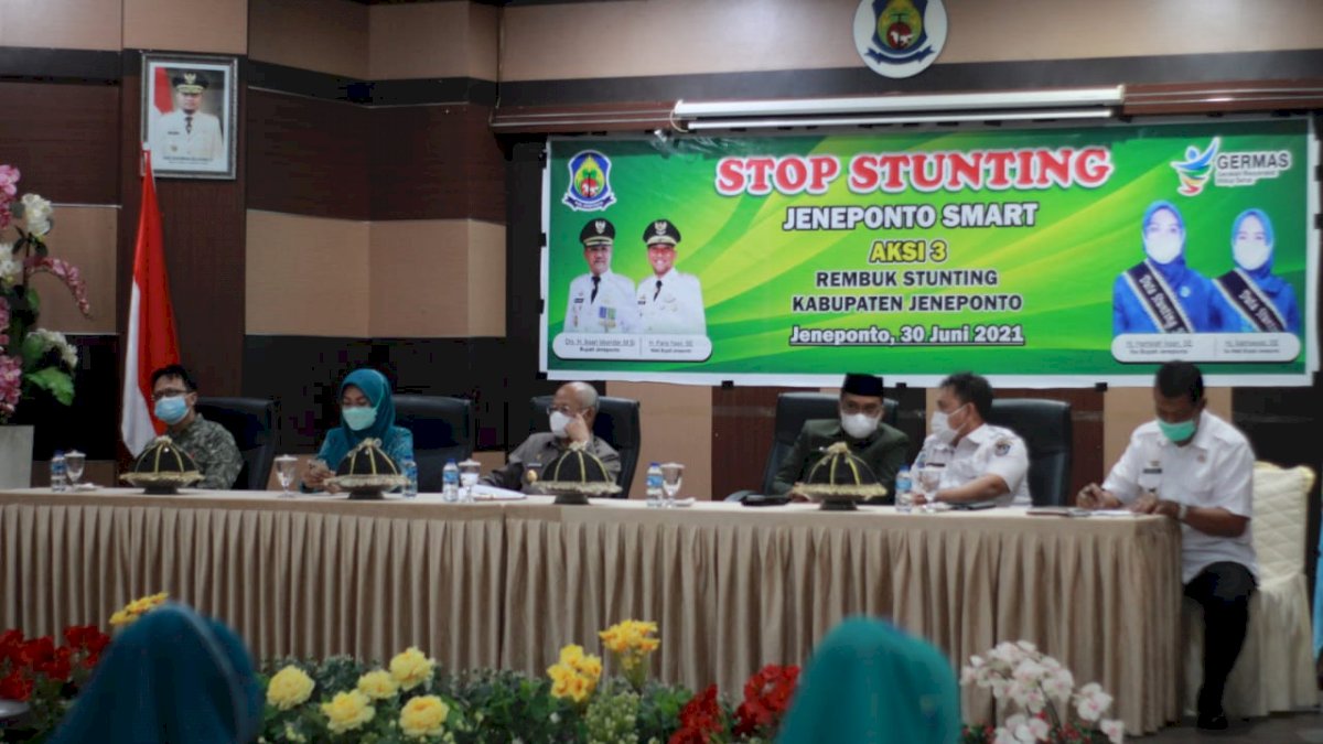 Hadiri Aksi III Rembuk Stunting, Ini Harapan Bupati Jeneponto