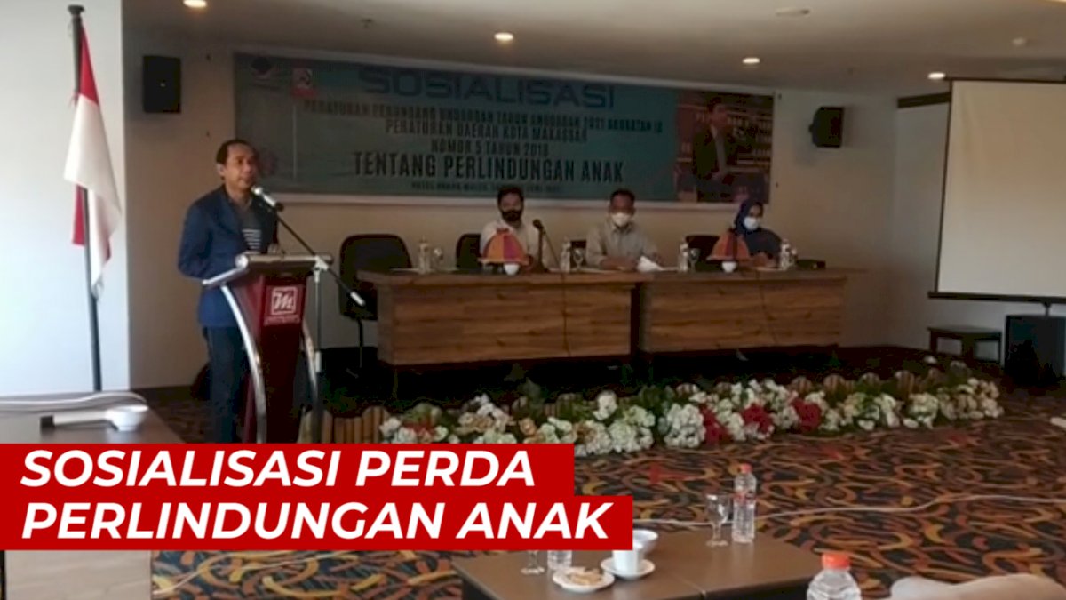 VIDEO: Ketua DPRD Makassar Gelar Sosialisasi Perda Perlindungan Anak