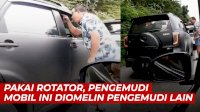 VIDEO: Pakai Rotator, Pengemudi Mobil Ini Diomelin Pengemudi Lain