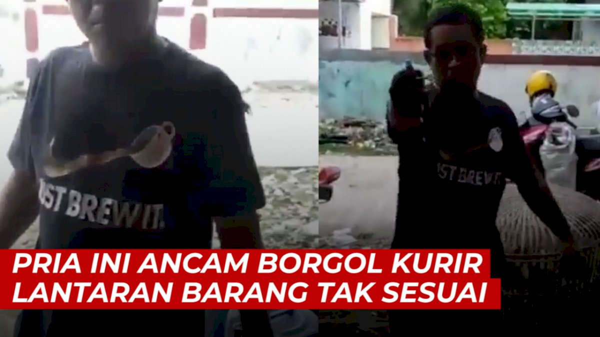 VIDEO: Viral, Pria Ini Ancam Borgol Kurir Lantaran Barang Tak Sesuai Pesanan