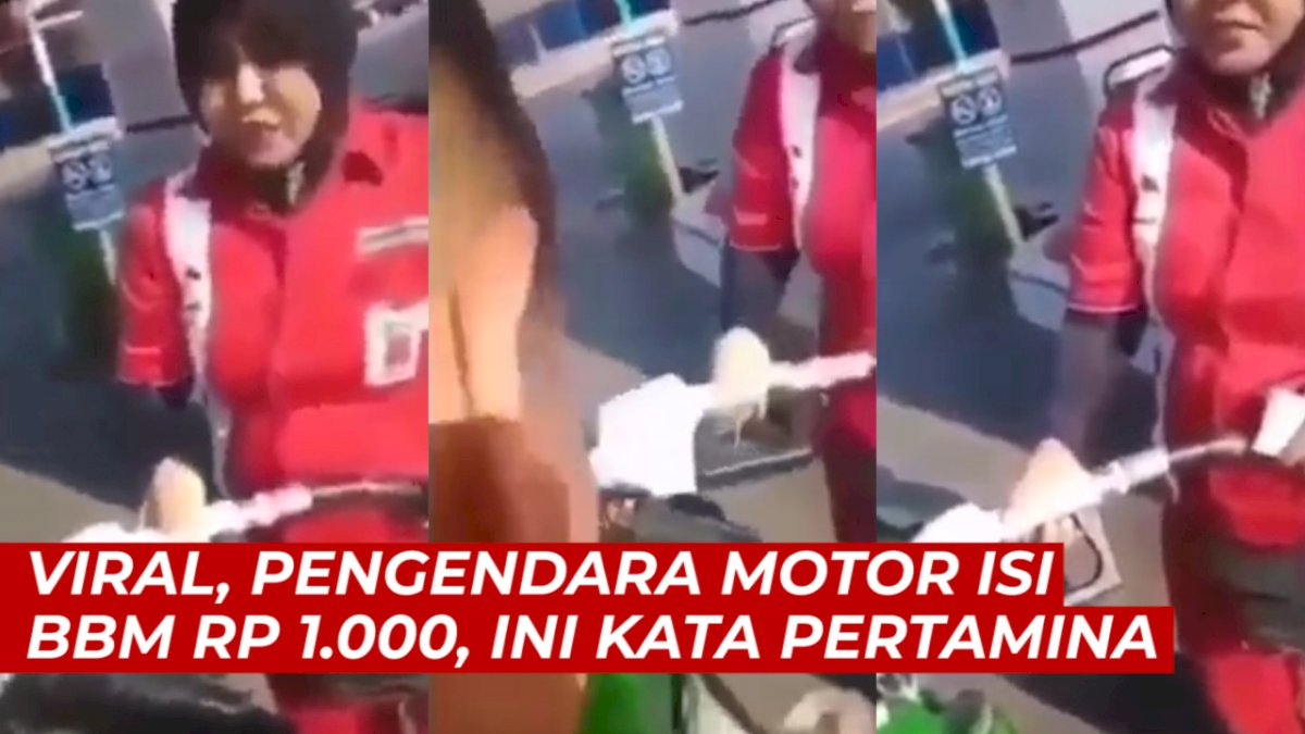VIDEO: Viral, Pengendara Motor Isi BBM Rp 1.000, Ini Kata Pertamina