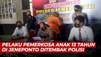 VIDEO: Pelaku Pemerkosa Anak 13 Tahun di Jeneponto Ditembak Polisi