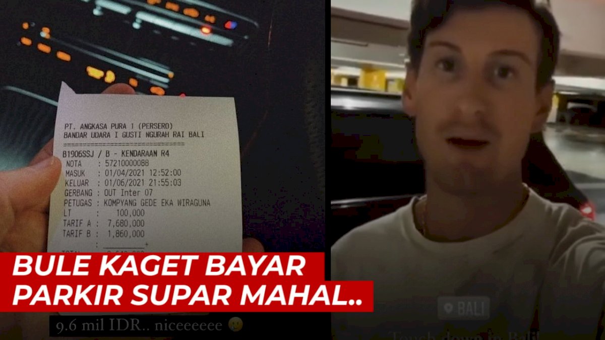 VIDEO: Bule Ini Kaget Bayar Parkir di Bandara Ngurah Rai yang Super Mahal