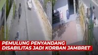 VIDEO: Detik-detik Pemulung Penyandang Disabilitas Jadi Korban Jambret