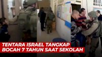 VIDEO: Biadab, Tentara Israel Tangkap Bocah 7 Tahun Saat Belajar di Sekolah