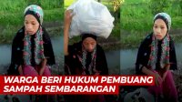 VIDEO: Viral, Warga Beri Hukum Pembuang Sampah Sembarangan di Gowa