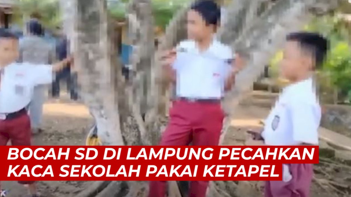 VIDEO: 5 Bocah SD Pecahkan Kaca Sekolah Pakai Ketapel, Lantaran Tidak Naik Kelas