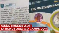 VIDEO: Virus Corona Ada di Buku Paket IPA Tahun 2017, Katanya Tidak Berbahaya