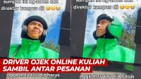 VIDEO: Viral, Driver Ojek Online Kuliah Sambil Antar Pesanan