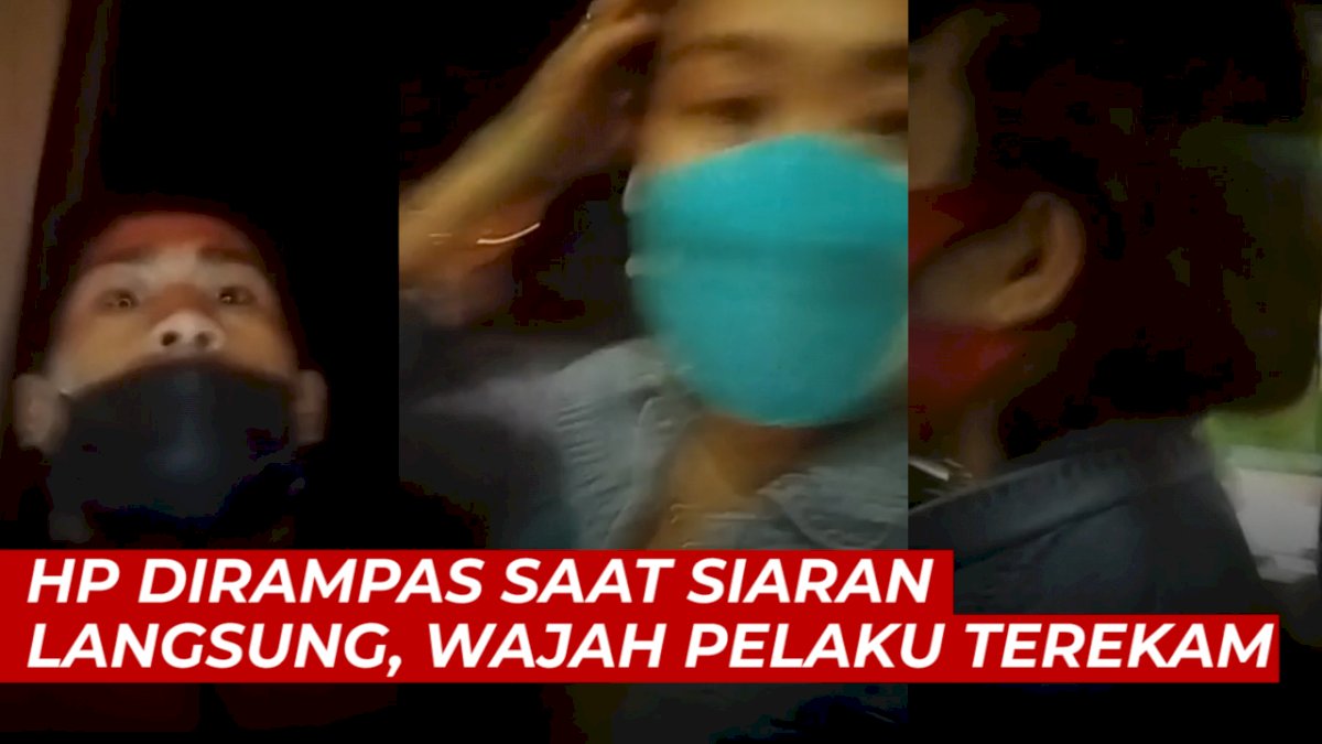 VIDEO: HP Wanita Ini Dirampas Saat Siaran Langsung, Wajah Pelaku Terekam