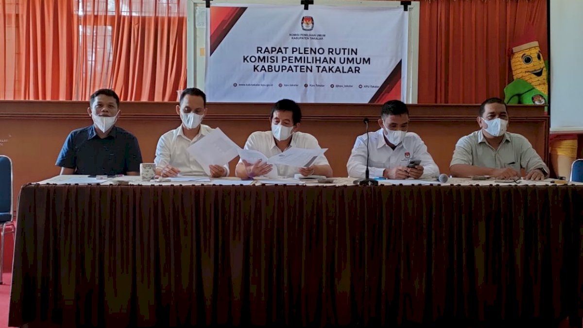 KPU Kabupaten Takalar Tetapkan Jumlah Pemilih Baru