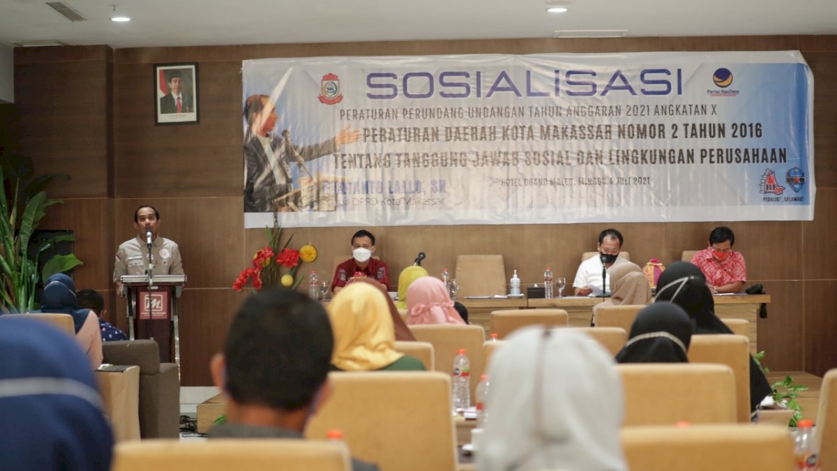 Ketua DPRD Makassar Sosialisasi Perda Nomor 2 Tahun 2016