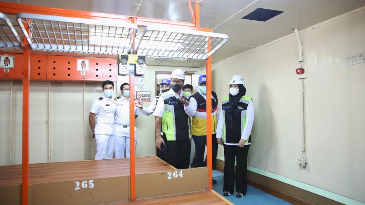 Danny Fatma Tinjau Fasilitas Kapal Pelni Untuk Isolasi Apung