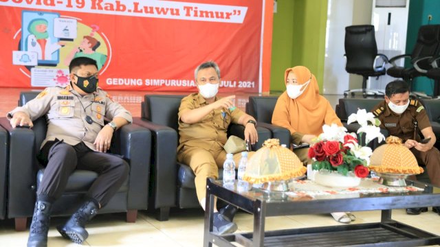 Bupati Luwu Timur, H. Budiman bersama Forkopimda (Foto/int)