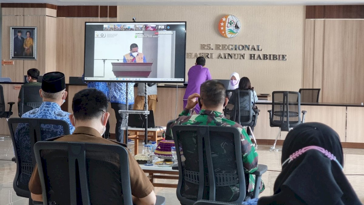 Forkopimda Parepare Ikuti Launching Program Sulsel Kebut Vaksinasi dan Telemedicine Halo Dokter
