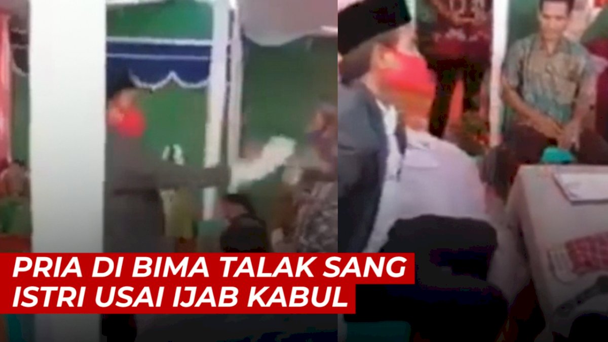 VIDEO: Pria di Bima Talak Sang Istri Usai Ijab Kabul, Keluarga Perempuan Langsung Ngamuk