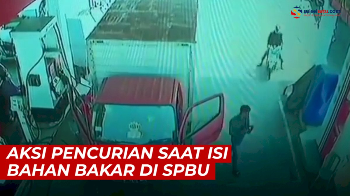 VIDEO: Aksi Pencurian Saat Sopir Isi Bensin di SPBU Terekam Kamera CCTV