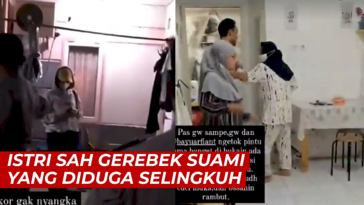 VIDEO: Detik-detik Istri Sah Gerebek Suami yang Diduga Selingkuh dengan Pramugari