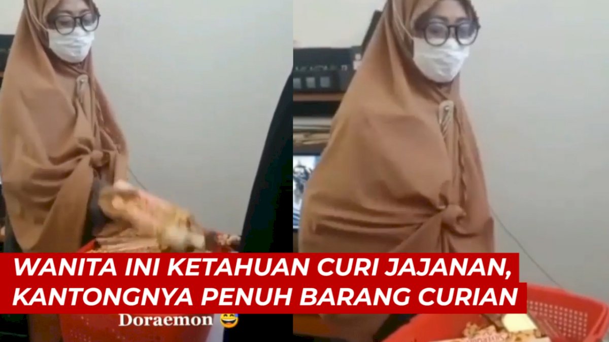 VIDEO: Wanita Ini Ketahuan Curi Jajanan di Minimarket, Kantongnya Penuh Barang Curian