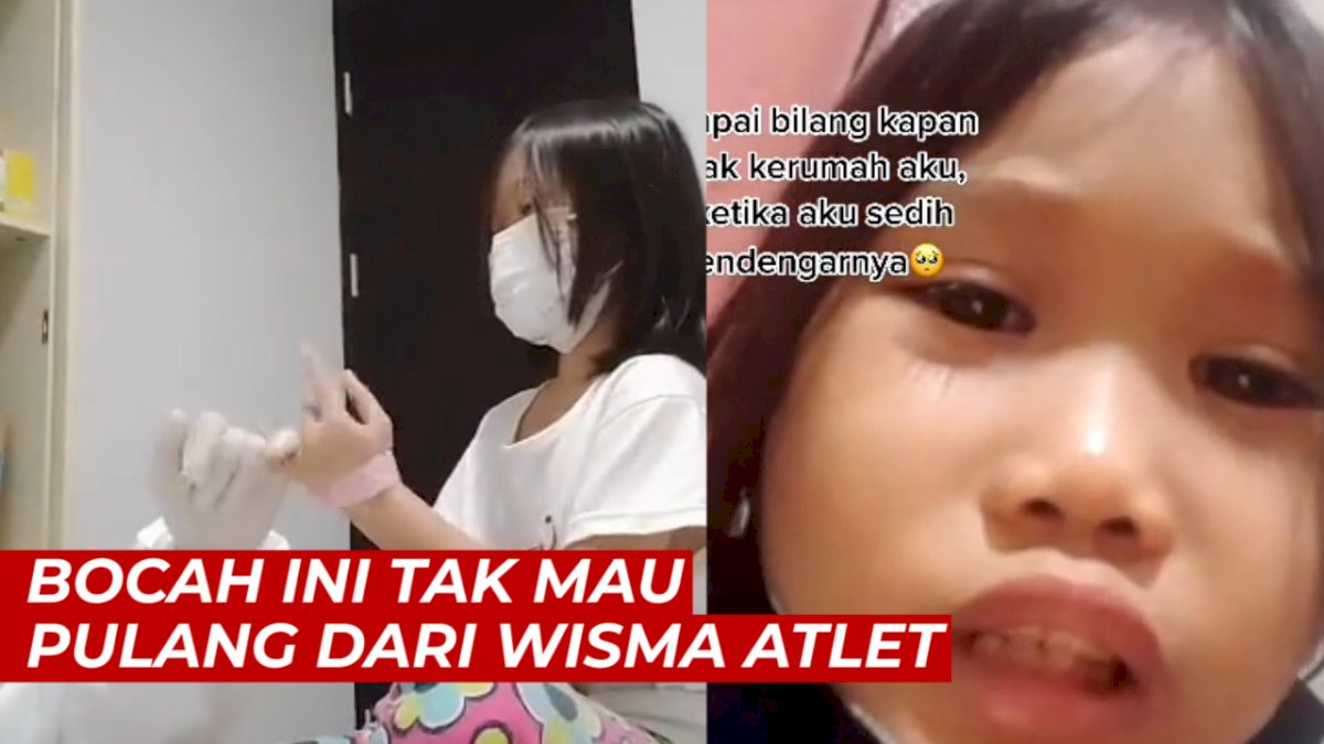 VIDEO: Viral, Bocah Ini Tak Mau Pulang dari Wisma Atlet Lantaran Akrab dengan Nakes