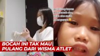 VIDEO: Viral, Bocah Ini Tak Mau Pulang dari Wisma Atlet Lantaran Akrab dengan Nakes