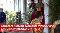VIDEO: Momen Kocak Ganjar Pranowo Dicuekin Mendagri Tito Saat Kuker di Jateng