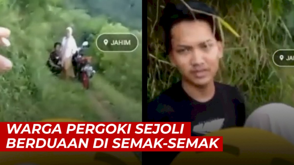 VIDEO: Detik-detik Warga Pergoki Sejoli Berduaan di Semak-semak