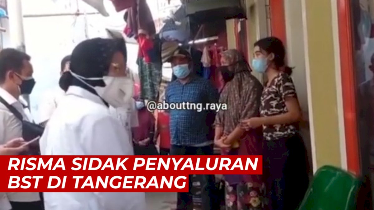 VIDEO: Mensos Risma Sidak Penyaluran BST di Tangerang