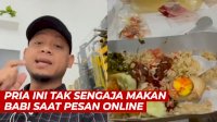 VIDEO: Viral, Pria Ini Tak Sengaja Makan Daging Babi Saat Pesan Online