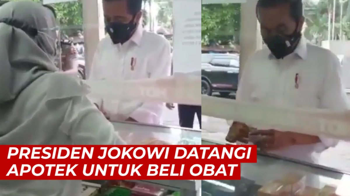 VIDEO: Presiden Jokowi Datangi Apotek di Bogor, Tanya Obat Terapi Covid-19