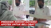 VIDEO: Presiden Jokowi Datangi Apotek di Bogor, Tanya Obat Terapi Covid-19