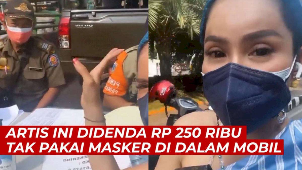 VIDEO: Artis Devi Demplon Didenda Rp 250 Ribu Tak Pakai Masker di Dalam Mobil Pribadi