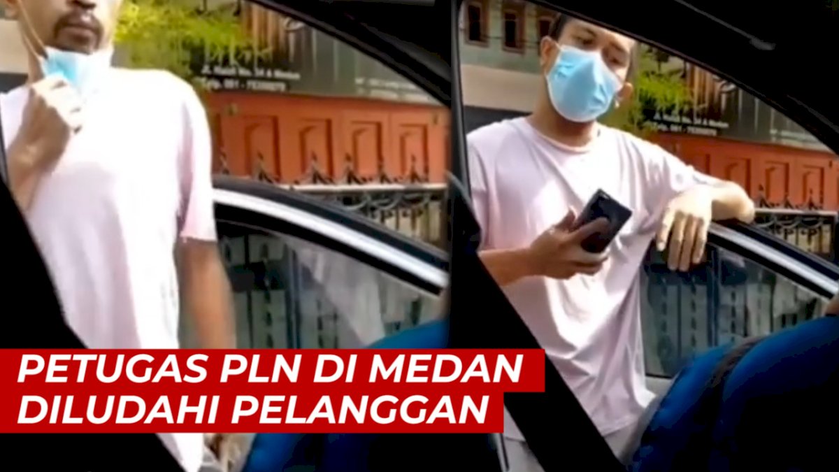VIDEO: Viral, Petugas PLN Diludahi Pelanggan Saat Menagih Tunggakan