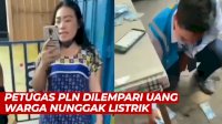 VIDEO: Kasihan, Petugas PLN Dilempari Uang Warga Nunggak Listrik