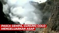 VIDEO: Pasca Gempa M 6,3 di Tojo Una-Una, Gunung Colo Mengeluarkan Asap