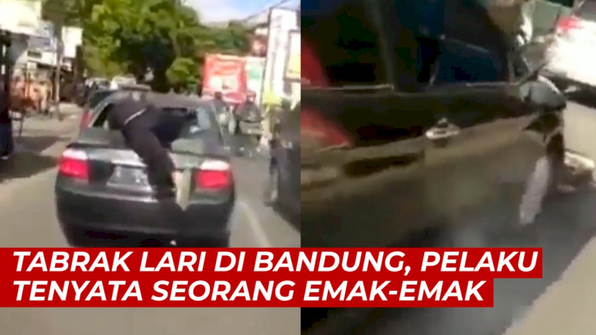 VIDEO: Tabrak Lari di Bandung, Pelaku Tenyata Seorang Emak-emak