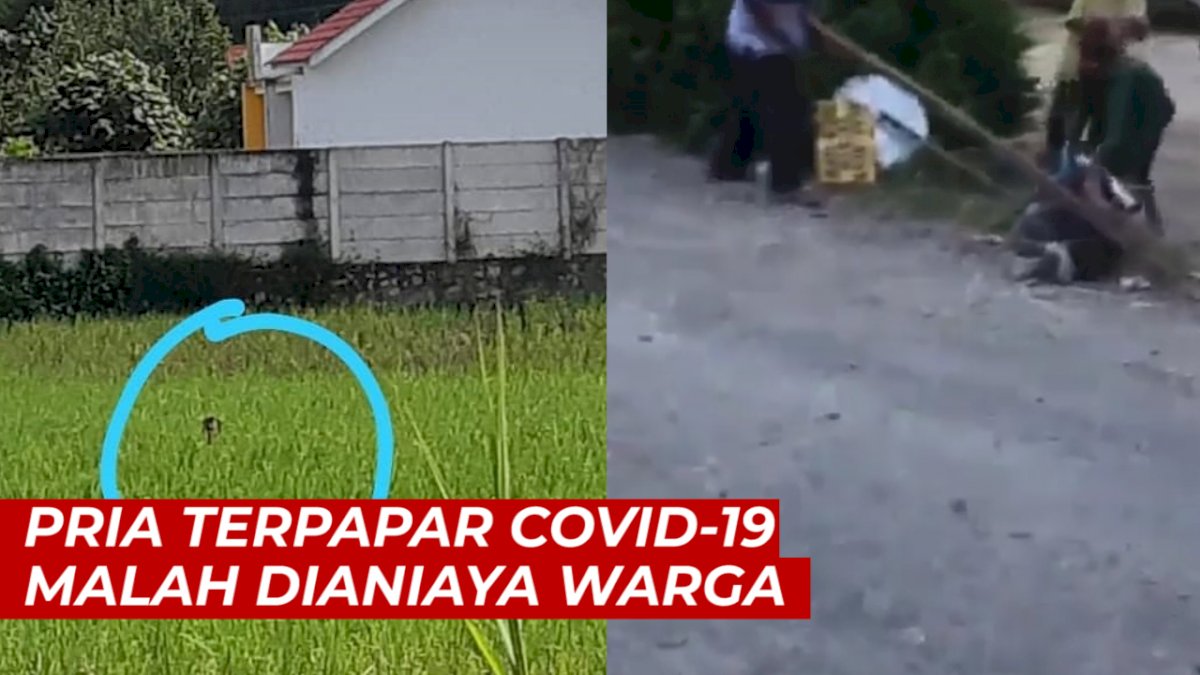 VIDEO: Pria Terpapar Covid-19 di Sumatera Utara Malah Dianiaya Warga