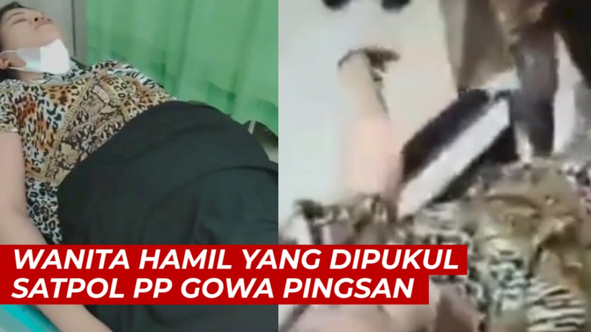 VIDEO: Wanita Hamil yang Dipukul Oknum Satpol PP Gowa Pingsan di Kantor Polisi