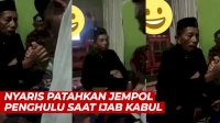 VIDEO: Ngakak, Mempelai Pria Nyaris Patahkan Jempol Penghulu Saat Ijab Kabul