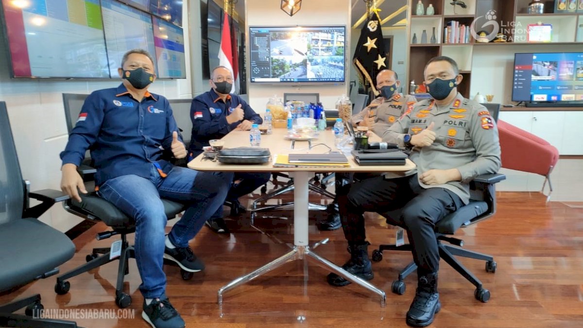 Paparkan Siap Gelar Liga, PT LIB Kembali Temui Asops Kapolri