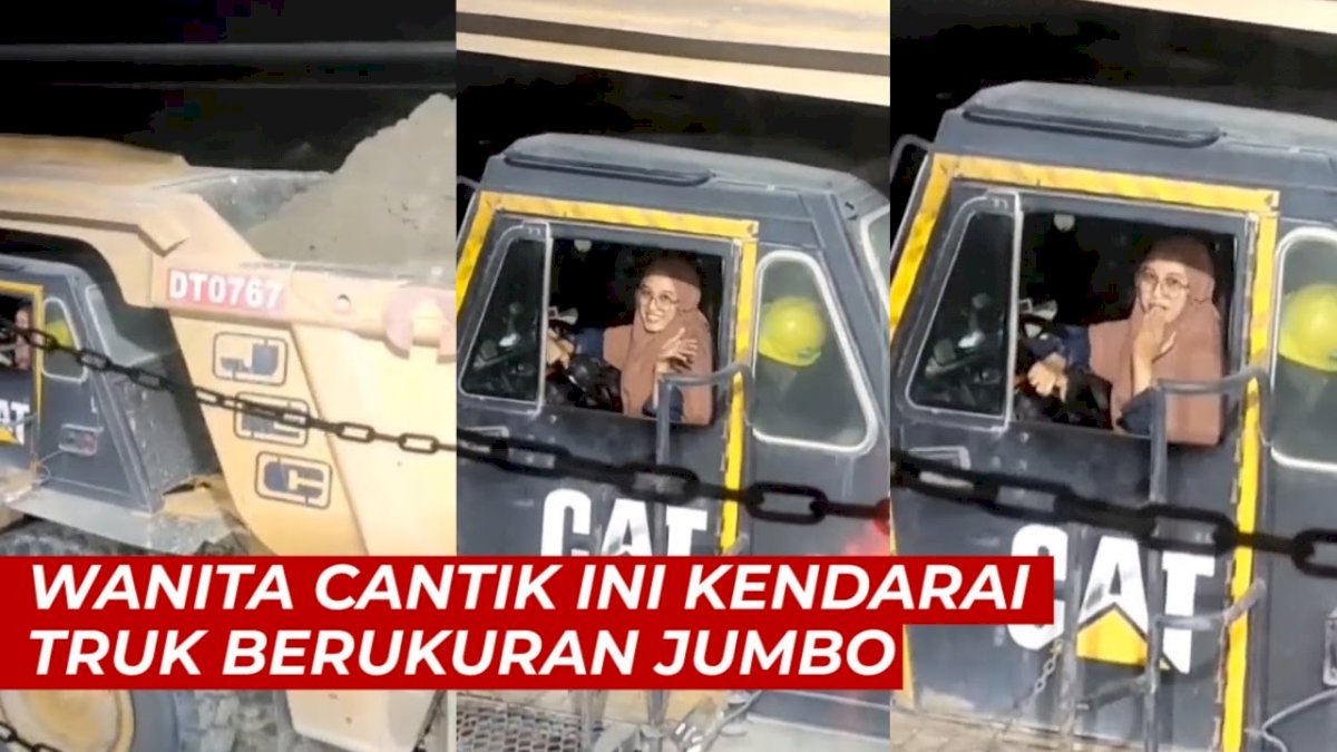 VIDEO: Wanita Cantik Ini Bekerja di Tambang Kendarai Truk Berukuran ‘Jumbo’
