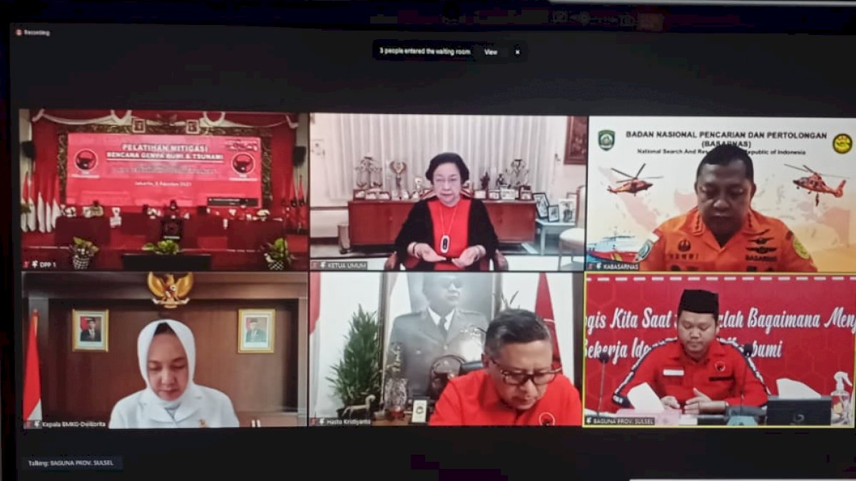 DPP PDIP Launching Sistem Peringatan Dini, Fadli Ananda: Partai Pertama yang Lakukan Mitigasi Bencana