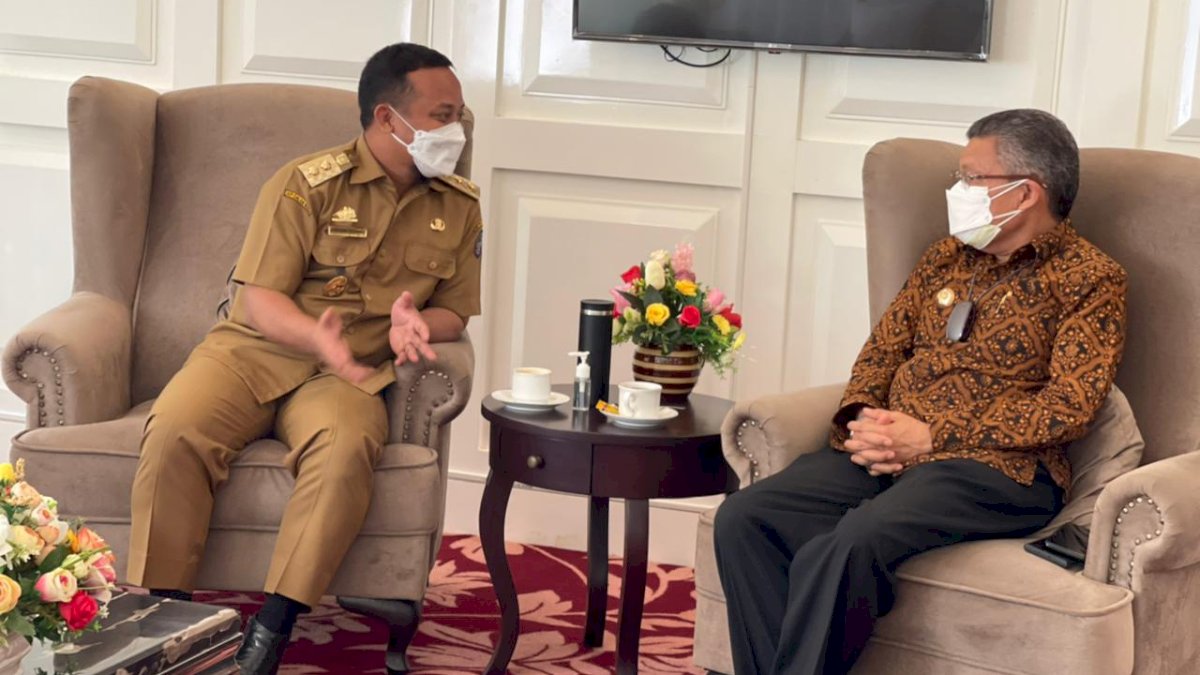 Temui Plt Gubernur, Taufan Pawe Laporkan Kebutuhan Vaksin Dosis I di Kota Parepare