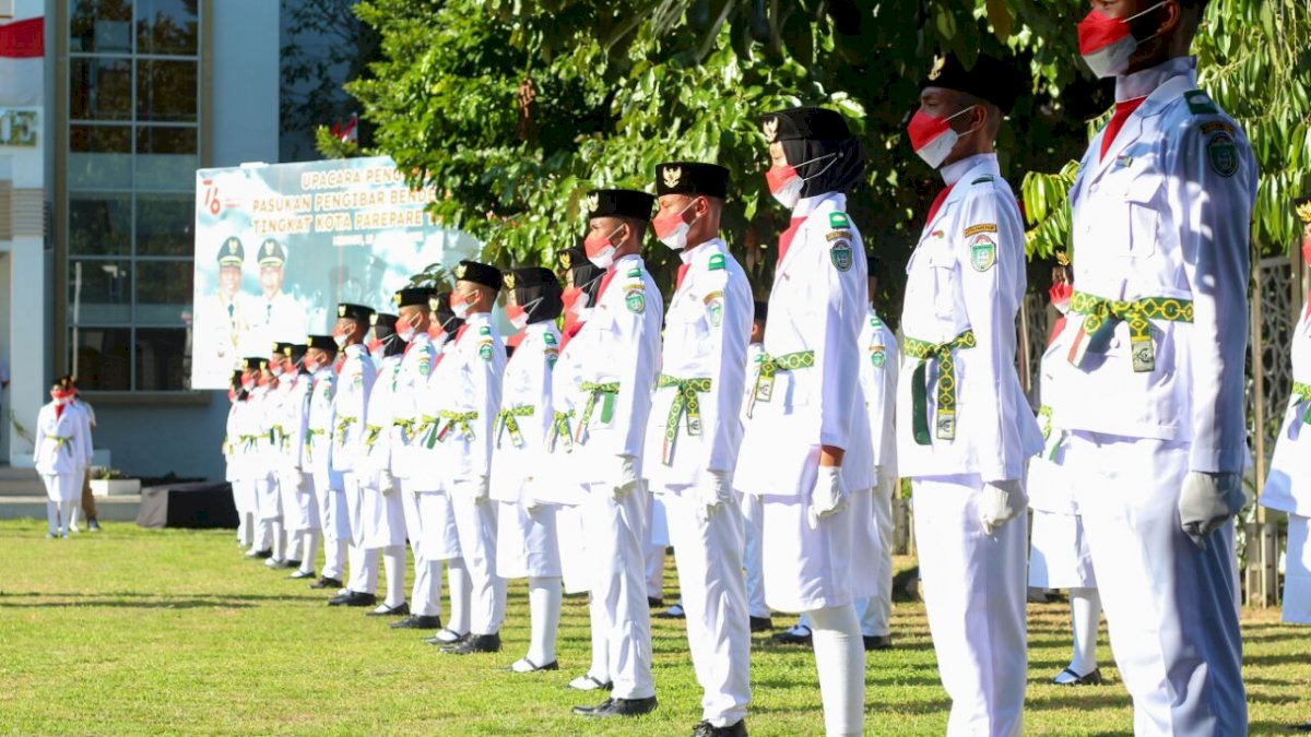 Siap Laksanakan Tugas, Paskibraka Parepare Aman Covid-19 dan Sudah Divaksin Pertama
