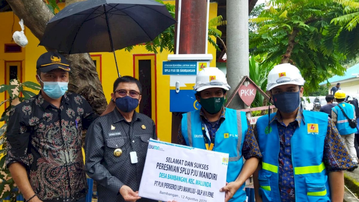 Sebar Terang Kemerdekaan, PLN Listriki Tujuh Dusun di Ulumanda dan Malunda