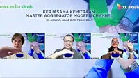 XL Axiata Jalin Kemitraan Strategis dengan Grab dan Tokopedia