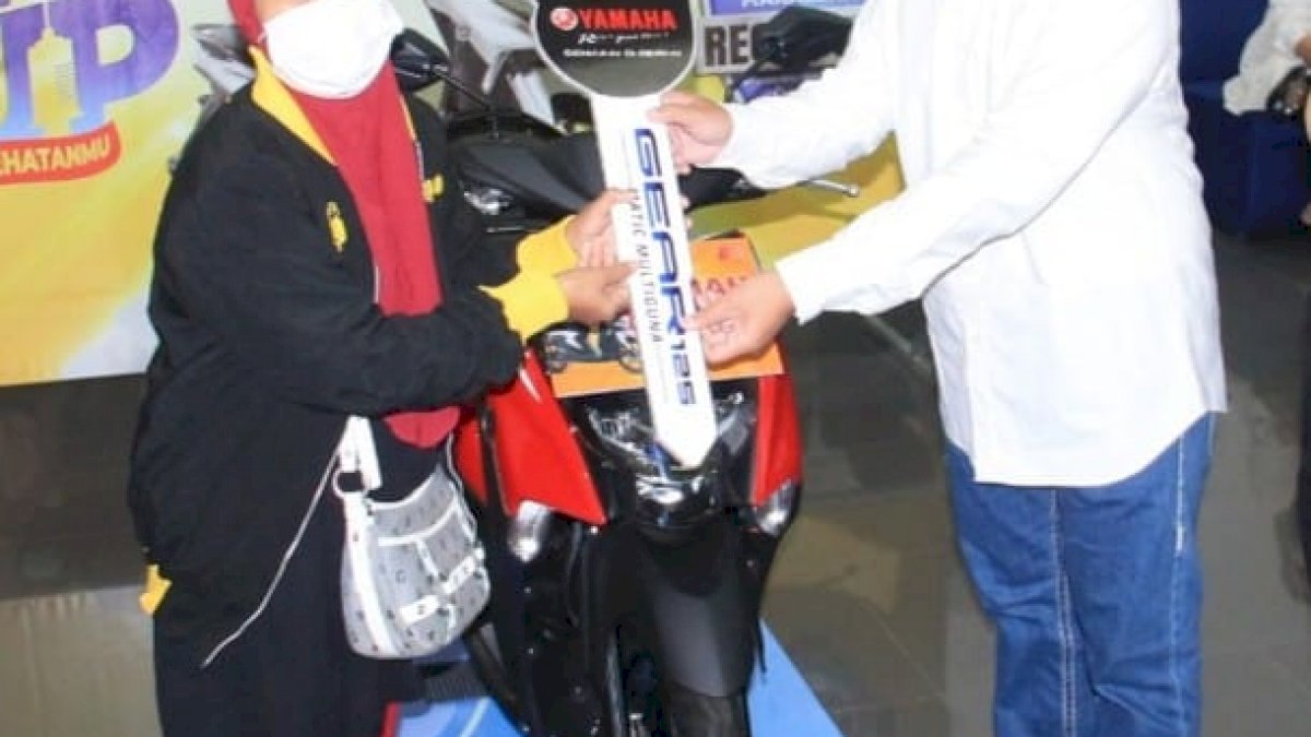 Ikut Vaksin Yamaha, IRT Warga Tamangapa Dapat Undian Motor Yamaha Gear 125